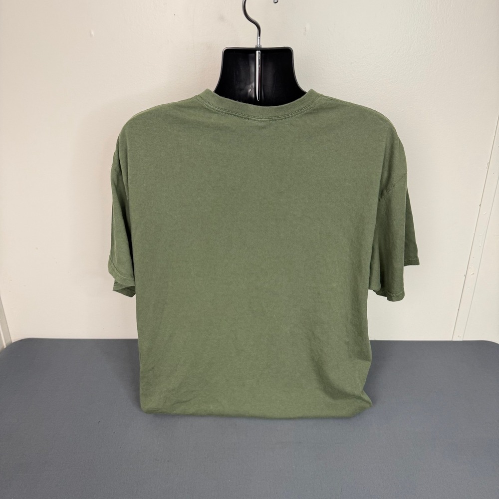 Delta T-Shirt Mens XL Yellowstone National Park 150th Anniversary Bison Green - Picture 4 of 4